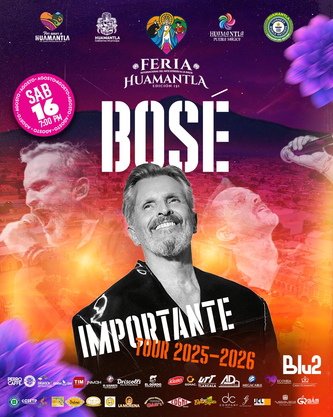 Miguel Bosé llega al Festival de Paellas en la Feria Internacional del Arte Efímero y la Dalia 2025
